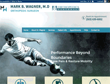 Tablet Screenshot of markwagnermd.com